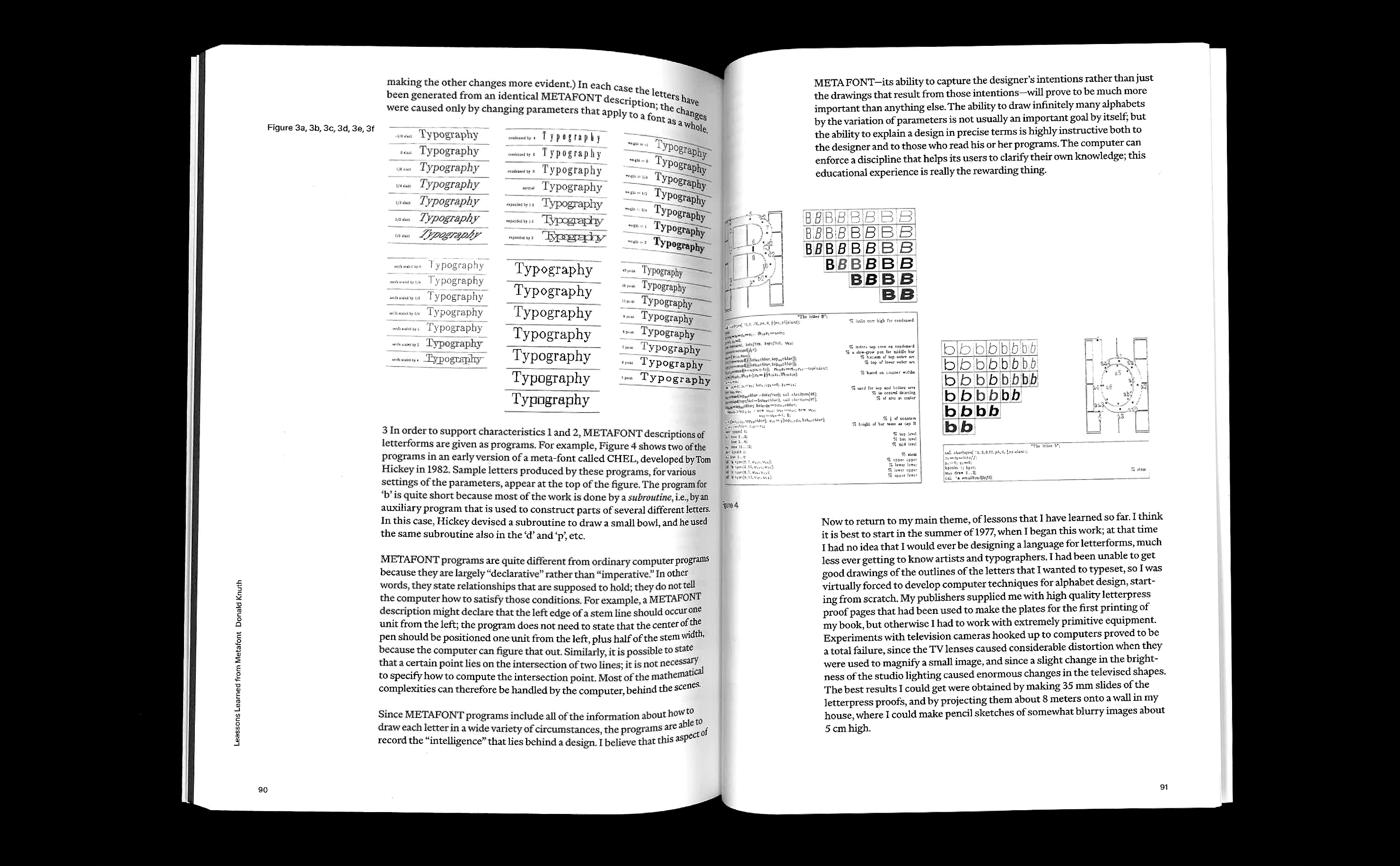 A MetaFont reader spread